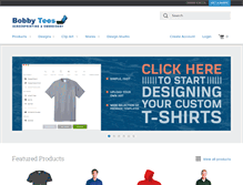 Tablet Screenshot of bobbytees.com